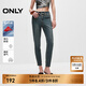 ONLY秋季萊卡簡(jiǎn)約高腰小腳褲九分褲牛仔褲女|124349005 J34 390洗水牛仔藍 XS (155) 60A