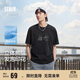 森馬（Semir）短袖T恤男裝熊貓國(guó)風(fēng)印花刺繡2025夏季涼感t寬松上衣109325100113