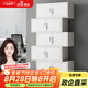 奈高（NAIGAO）文件柜鐵皮柜檔案辦公資料柜子鋼制儲物柜分五節(jié)文件柜員工鑰匙柜