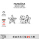 潘多拉（PANDORA）閃耀雪花耳釘925銀星形鑲嵌設計高級時(shí)尚生日禮物送女友