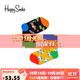 Happy Socks秋冬款童襪多巴胺彩色波點(diǎn)汽車(chē)棉襪中筒襪2雙裝 嘟嘟汽車(chē) 2雙 7-9歲