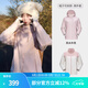 駱駝（CAMEL）戶外沖鋒衣男女外套三合一可拆卸兩件防風(fēng)防水防暴雨登山服裝 A23CA46175，木黛色，女款 M