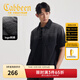 卡賓（CABBEEN）【漸變洗水黑?！磕醒b牛仔短袖襯衫潮牌撞色繡花襯衣外套開(kāi)衫 煤黑色01 L /175/50