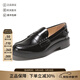 托德斯（TOD'S ）新品 女士橫條裝飾莫卡辛鞋樂(lè )福鞋單鞋皮鞋 XXW59C0DD40MRK B999 黑色 38