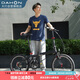 大行（DAHON）折疊自行車20英寸8級(jí)變速經(jīng)典P8單車KBC083 灰黑截色【JD定制】