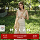 MSLAN秀場(chǎng)同款/淡月朦朧 流蘇小白裙 法式氣質(zhì)輕盈織女風(fēng)背心裙 米白 M
