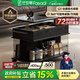 法莎蒂可移動(dòng)升降高級茶幾沙發(fā)邊幾客廳家用中古邊幾小推車(chē)置物架 【黑巖板+黑色】可移動(dòng)小推車(chē)邊幾
