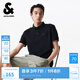 杰克·瓊斯（JACK&JONES）男士商務(wù)休閑通勤胸前刺繡百搭簡(jiǎn)約時(shí)尚polo衫上衣男裝225206068 E40黑色 M （175）