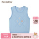PawinPaw小熊童裝春夏新款女童針織馬甲背心學(xué)院風(fēng) Blue藍(lán)色/50 120cm