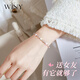 唯一（Winy）手鏈女純足銀999生日紀念日禮物送女友老婆手串時(shí)尚小眾ins設計感 心語(yǔ)心愿手鏈【配證書(shū)】送女友精美禮品