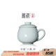 雅瓷[教師節(jié)禮物]汝窯茶杯辦公室陶瓷杯子帶蓋喝茶泡茶杯小青杯禮盒裝 汝窯小青杯 340ml 1只