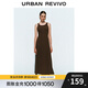 UR2025夏季新款女裝休閑簡(jiǎn)約百搭無(wú)袖長(cháng)裙連衣裙UWB750002 咖啡色 M