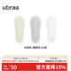 ubras3雙隱形無(wú)痕超淺口防滑船襪子女襪防掉跟 冰綠+椰青灰+白