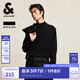 杰克·瓊斯（JACK&JONES）男裝秋冬新款時(shí)尚寬松半高領(lǐng)針織衫靜奢風(fēng)羊毛衫內(nèi)搭打底衫毛衣男 E40 黑色 L 180