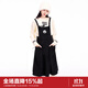 樂町【商場同款】×小羊肖恩聯(lián)名 冬季新款燈芯絨背帶裙C2FAE4213 黑色 M
