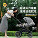 Trimigo嬰兒車(chē)遛娃神器嬰兒推車(chē)可坐可躺0-6歲遛娃車(chē)溜娃輕便可折疊推車(chē) 【云海霧灰】高顏值 可坐可躺