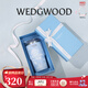 WEDGWOOD不銹鋼保溫杯高顏值咖啡杯便攜水杯陶瓷涂層茶杯保冷保熱隨行杯 漫游美境藍色吸管杯592ml