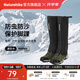 Naturehike挪客雪豹戶外全地形徒步雪套沙漠護腳套防水防雪登山男女防沙鞋套 黑色/M【鞋碼40-43】