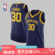 NIKE耐克NBA夏季-金州勇士隊庫里男子球衣籃球服速干運(yùn)動背心 藏青色 L