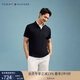 Tommy Hilfiger【雙面布】夏季男純棉商務(wù)休閑純色翻領(lǐng)短袖T恤POLO衫34785