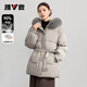 雅鹿大狐貍毛領(lǐng)羽絨服女冬季2025新款時(shí)尚中長(cháng)款收腰加厚保暖外套 灰色 L (165) 【推薦130-150斤】