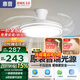 惠普普瑞護(hù)眼LED隱形扇葉餐廳遙控調(diào)光一體吊扇風(fēng)扇燈中山燈具包安裝