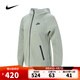 耐克【滔搏運動(dòng)】NIKE女子W NSW TCH FLC WR FZ HDY外套FB8339-010 FB8339-370 L