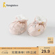 童泰（TONGTAI）嬰兒棉鞋秋冬純棉夾棉新生兒軟底鞋初生兒護(hù)腳鞋套寶寶步前鞋 云朵灰 13x9cm