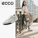 愛(ài)步（ECCO）休閑鞋女 2025新款百搭平底鞋簡(jiǎn)約球鞋板鞋德訓鞋 街頭272833 灰白色/白色27283350153 38