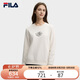 FILA 斐樂官方女子套頭衛(wèi)衣2025秋冬時尚休閑基礎(chǔ)針織長袖上衣