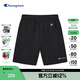 Champion冠軍短褲2024春夏新款美式寬松刺繡草寫logo休閑衛(wèi)褲男 黑色 XL