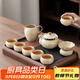 唐豐汝窯茶具整套帶茶盤功夫茶具套裝中式家用陶瓷泡茶壺蓋碗茶杯套裝