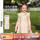 ASK JUNIOR女童連衣裙夏裝新品時(shí)尚小飛袖兒童透氣漢服小童旗袍裙子公主裙