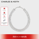 CHARLES&KEITHCK5-22120419圣誕舞會(huì )滿(mǎn)鉆多層鎖骨項鏈生日禮物 Silver銀色 40cm 1個(gè)