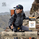 KOLON SPORT/可隆3L防水沖鋒衣 男女同款戶(hù)外運動(dòng)透濕防風(fēng)耐磨連帽夾克外套 LHJK5WNT01-DG 深綠色 M 170/92A