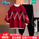 迪士尼（Disney）男童兒童套裝男2025年秋冬新款冬季加絨兩件套童裝衛衣衛褲中大童 紅色【秋季秋裝】 男孩衣服薄款 160 cm