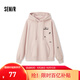 森馬（Semir）[商場(chǎng)同款]中國國家地理系列衛衣女圖案2024新款加絨寬松冬裝 橡皮粉61214 M