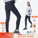 onmygame女童鯊魚(yú)褲兒童打底褲春秋仿牛仔運動(dòng)瑜伽緊身褲子 牛仔黑 170