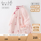 戴維貝拉（DAVE＆BELLA）童裝中國風(fēng)漢服裙子女童連衣裙中大童公主裙兒童新年衣服寶寶服裝 粉色【現(xiàn)貨】 120 cm（建議身高110-120cm）