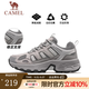 駱駝（CAMEL）登山鞋男[太行系列]春夏防潑耐磨運(yùn)動(dòng)徒步鞋女 F23A693008，淺灰，女 38