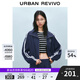 UR2025春季新款女裝休閑運(yùn)動拼接蕾絲邊超寬松外套UYY150011 墨藍(lán) (偏寬松) M (M-L)