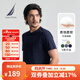 諾帝卡（NAUTICA）【單件直降】男裝25春夏新款全棉圓領(lǐng)短袖T恤男 藏青4NV XL