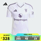 阿迪達(dá)斯 （adidas）【滔搏運(yùn)動(dòng)】男子MUFC A JSY曼聯(lián)球迷版客場足球運(yùn)動(dòng)短袖球衣 JI7423 L