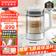 摩飛電器（Morphyrichards）低音破壁機家用全自動(dòng)豆漿機水豆分離免煮免泡料理機變頻降噪預約保溫大容量榨汁機MR8202 MR8202A椰奶白【不銹鋼內蓋】