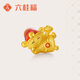 六桂福珠寶 黃金轉運珠 歡喜財神 3D硬金轉運珠手鏈手繩 SD0700486 1.05g