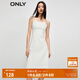 ONLY收腰氣質(zhì)休閑短裙牛仔吊帶連衣裙女|123342002 J2Z 白色牛仔提花印花 M 165/84A