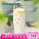 星巴克（Starbucks）杯子果緣奇遇系列不銹鋼杯大容量便攜水杯高顏值桌面杯男女士送禮 雙飲口不銹鋼提手杯580ml