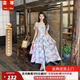 蕓蕁裙子女夏季2025新款碎花連衣裙女夏季新款海邊度假法式時(shí)尚小個(gè)子 花色     長(cháng)款裙子 S 建議(80-100斤)