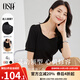 歐莎（OSA）短袖女時(shí)尚高級感2025新款泡泡袖減齡t恤短款修身顯瘦高檔上衣 黑色 M