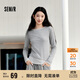森馬（Semir）長袖T恤女不對稱假兩件2025秋季小心機修身拼色衣服10A525101001